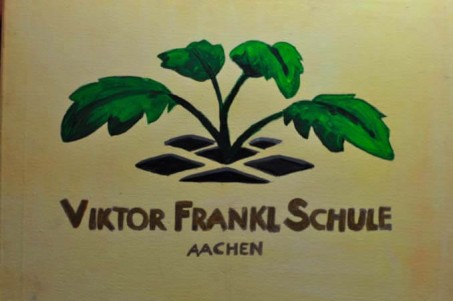 Das gemalte Logo der LVR-Viktor-Frankl-Schule
